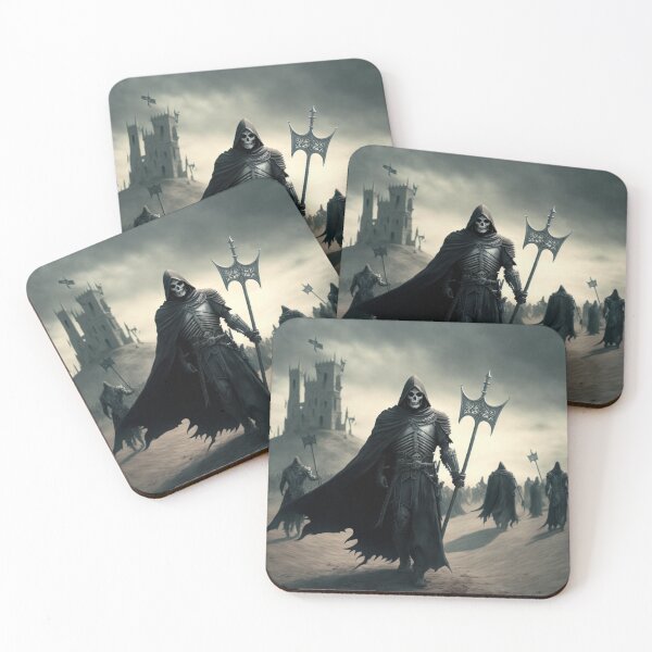 Item preview, Dark Grim Warrior with his Army of Soldiers Scouring the Lands designed and sold by Dragonstrom.