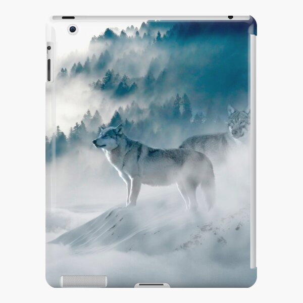 Wölfe im Nebel iPad – Leichte Hülle