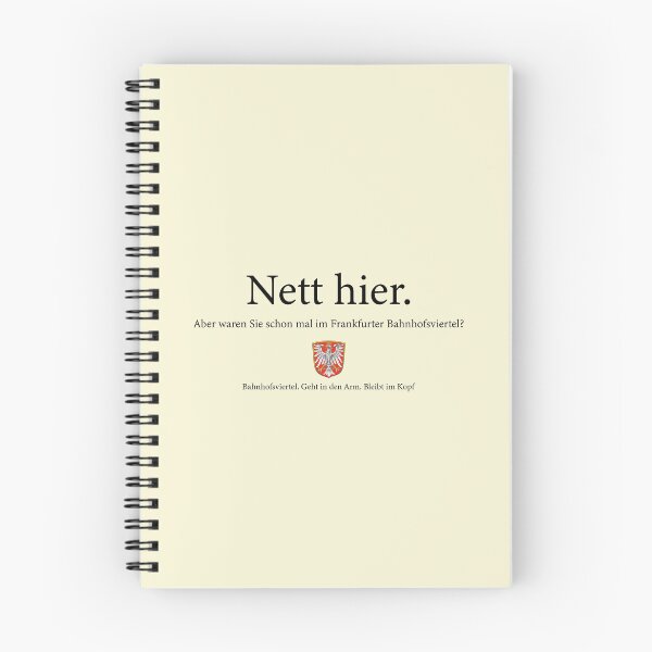 Artikelvorschau, Nett hier aber waren sie schon mal im Frankfurter Bahnhofsviertel entworfen und verkauft von TheBestArt2022.