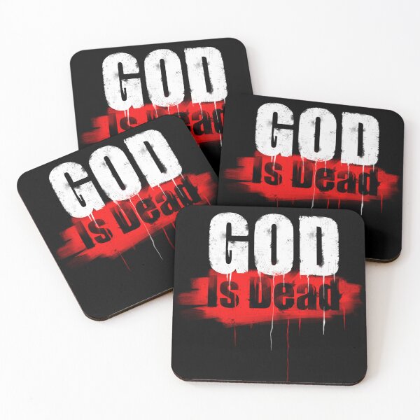 Item preview, Atheist God is Dead paint vintage paint splatter with drips. designed and sold by Mitch616Art.