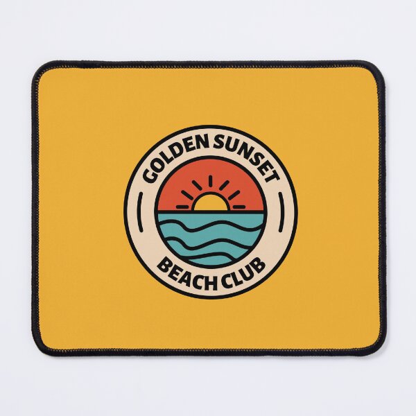 Item preview, Golden sunset beach club simple logo designed and sold by Beach-Designs.