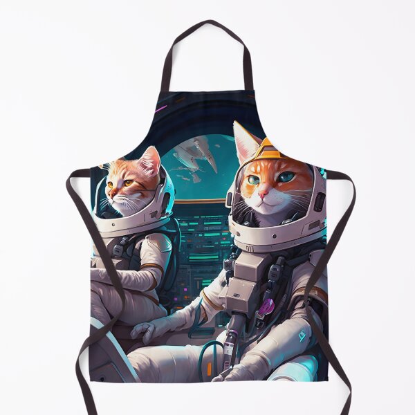 Item preview, Cute Cats on Spaceship in Space Retro Fantastic Japanese Anime  designed and sold by AIWanderer.