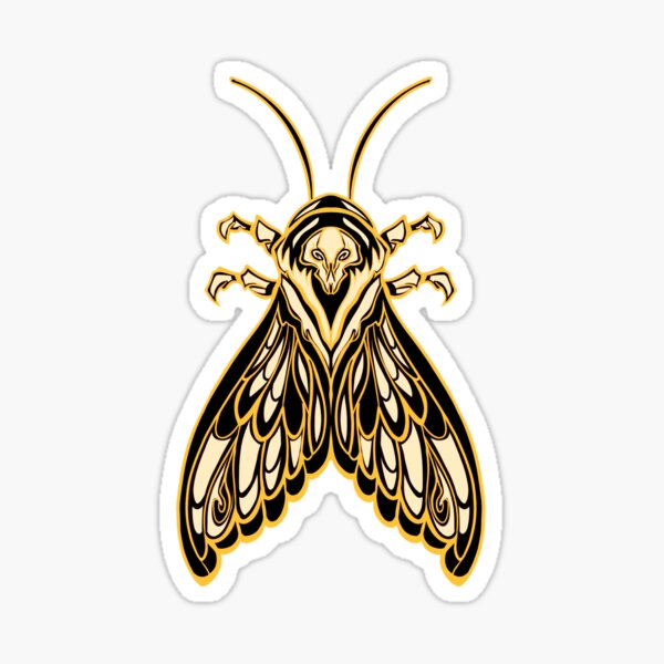 Golden Moth Sticker