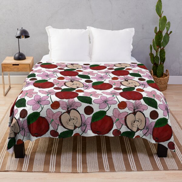 Item preview, apples and cherry flowers and cherry fruits designed and sold by NayaChu.