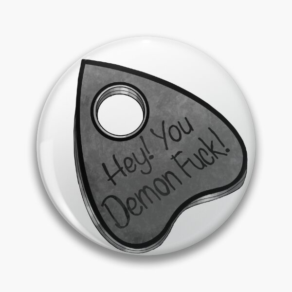 Item preview, Hey You Demon Fuck Buzzfeed Unsolved Inspired Print Sticker designed and sold by veeebles.