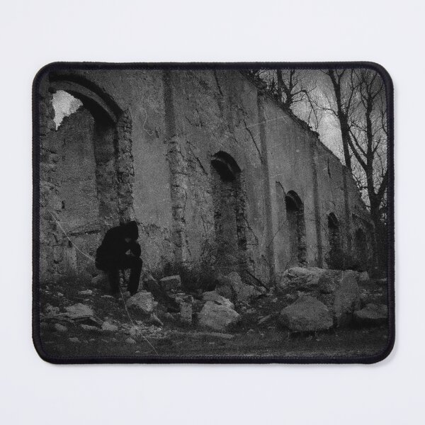 Item preview, Man in front of a  church ruins designed and sold by SvarunPogani.