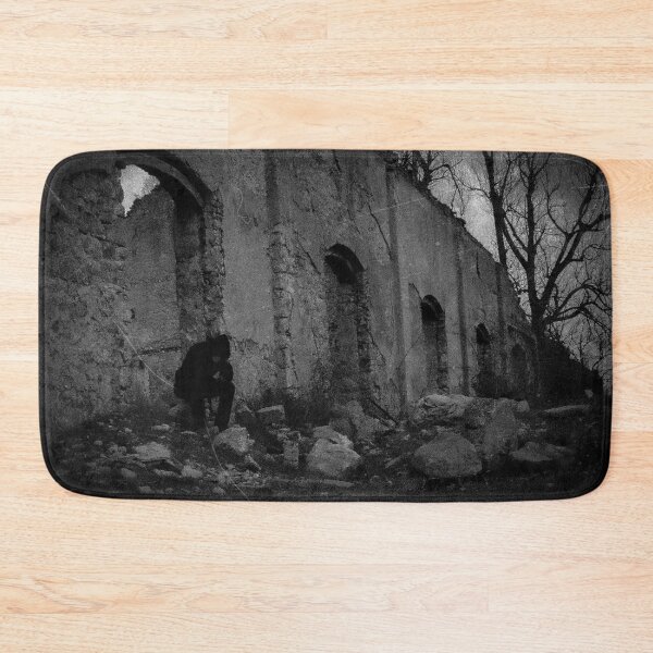 Item preview, Man in front of a  church ruins designed and sold by SvarunPogani.