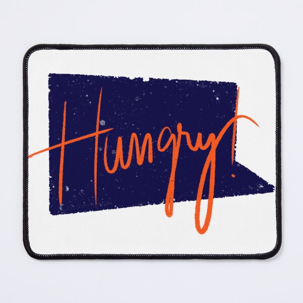Item preview, Orange and dark blue Hungry hand letters designed and sold by IULIART.