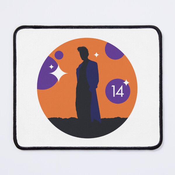 Item preview, Silhouette Fourteenth Doctor David Tennant designed and sold by Blue Box Artworks.