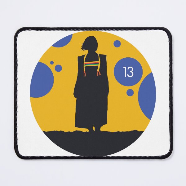 Item preview, Silhouette Thirteenth Doctor Jodie Whittaker designed and sold by Blue Box Artworks.