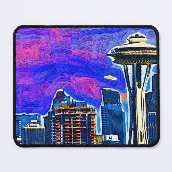 Item preview, Spece Needle Fauvism Style  designed and sold by KirtTisdale.