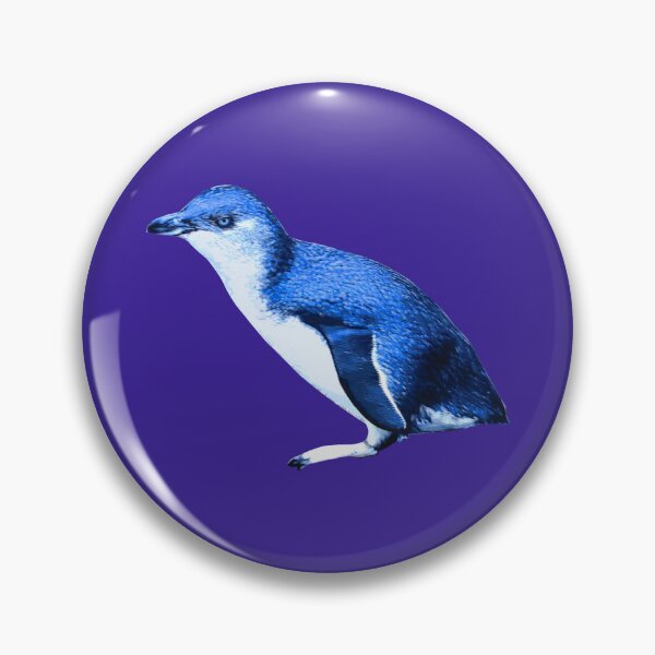 Item preview, SBP Little Blue Penguin (Dark Purple #3A2096 background) designed and sold by SBPenguins.