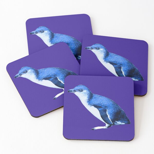 Item preview, SBP Little Blue Penguin (Dark Purple #3A2096 background) designed and sold by SBPenguins.