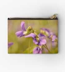 Playful Wild Violets Studio Pouch