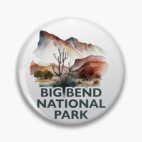 Item preview, Big Bend National Park Boho Watercolor Circle designed and sold by PikoApparel.