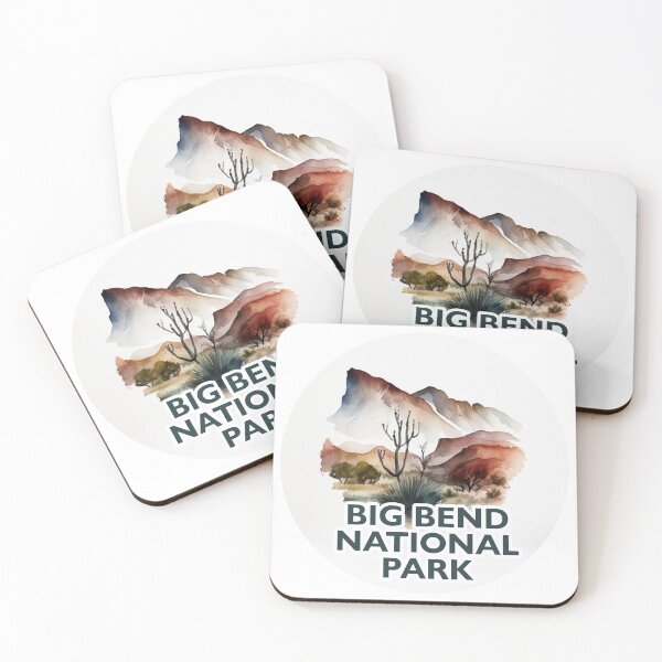 Item preview, Big Bend National Park Boho Watercolor Circle designed and sold by PikoApparel.