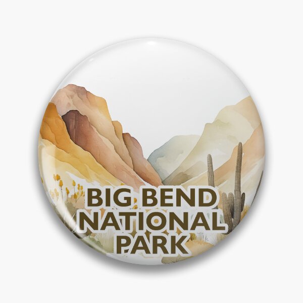 Item preview, Big Bend National Park Boho Watercolor Circle designed and sold by PikoApparel.