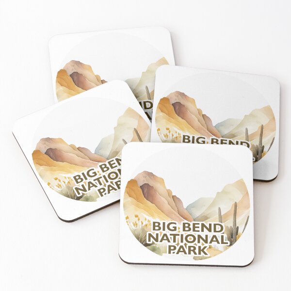 Item preview, Big Bend National Park Boho Watercolor Circle designed and sold by PikoApparel.