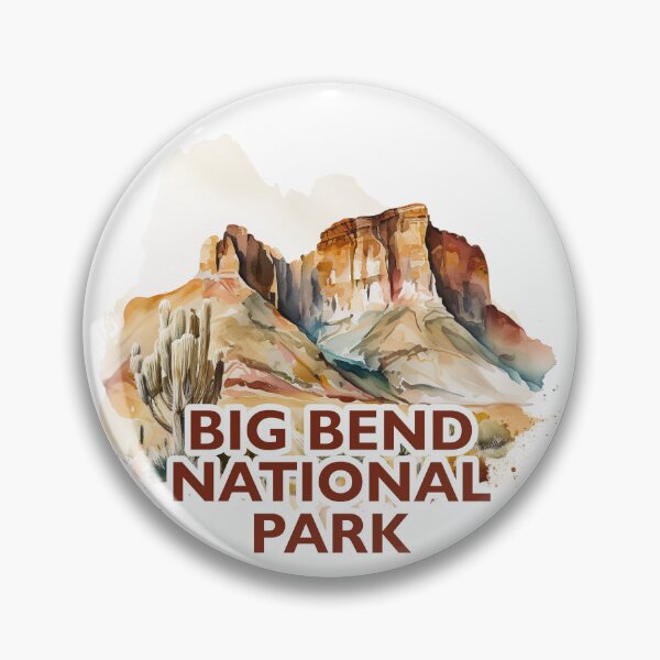 Item preview, Big Bend National Park Boho Watercolor Circle designed and sold by PikoApparel.