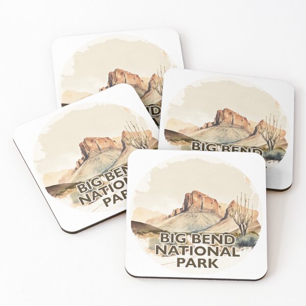 Item preview, Big Bend National Park Boho Watercolor Circle designed and sold by PikoApparel.
