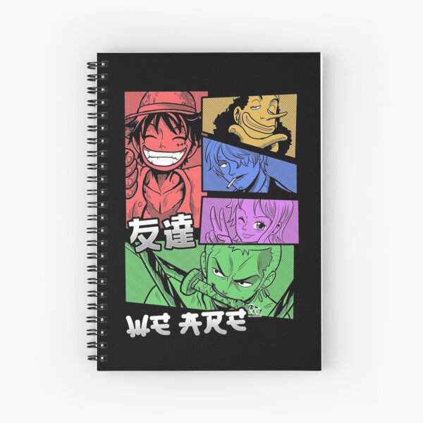 Pastele One Piece Film Red Movie Custom Spiral Notebook Ruled Line