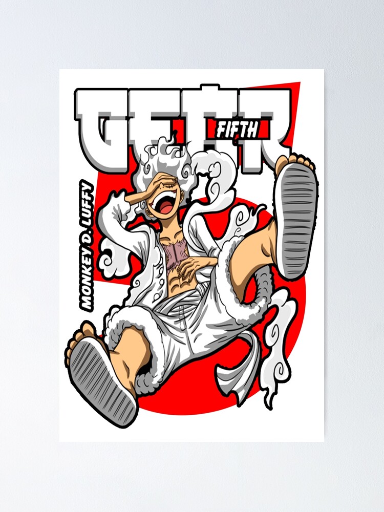 One Piece Monkey D. Luffy 3D poster – Grumpy Bunny