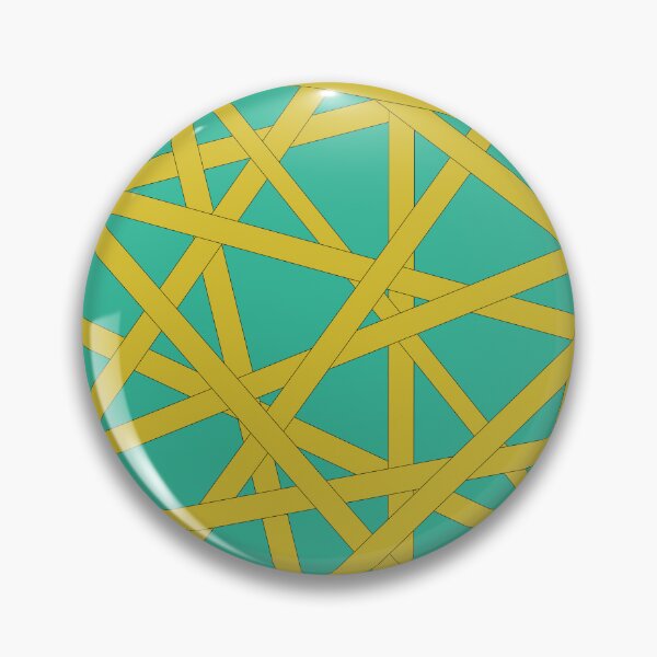 Item preview, Teal Blue with Gold Lines designed and sold by zibziby.