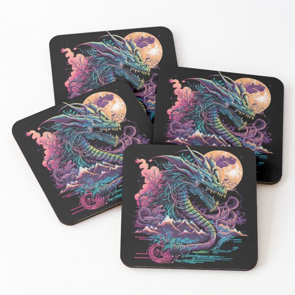 Item preview, Chinese Dragon Synthwave designed and sold by pedrogag.