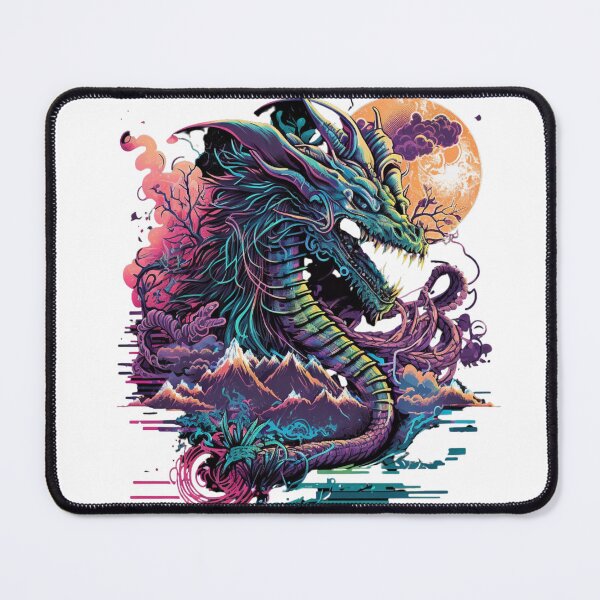 Item preview, Chinese Dragon Synthwave designed and sold by pedrogag.