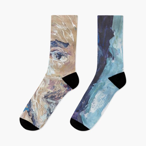 Item preview, Young man portrait in blue designed and sold by Noemi Hernandez.