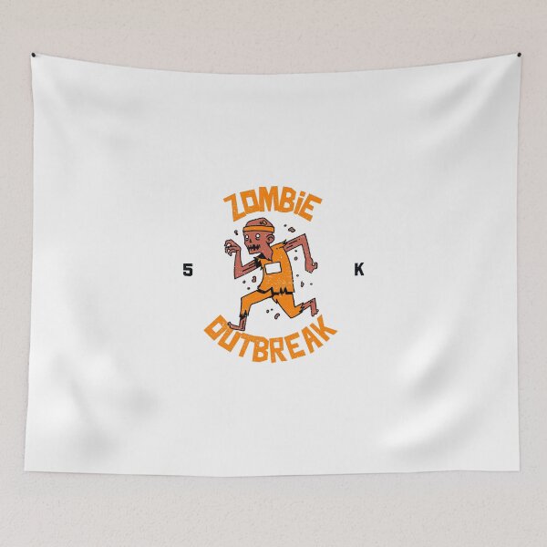 Item preview, Zombie Outbreak 5K Running designed and sold by Way Cool Tees.