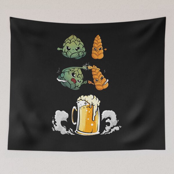 Item preview, Hops & Malt Fusion to Beer - Funny designed and sold by ChrisFeil.