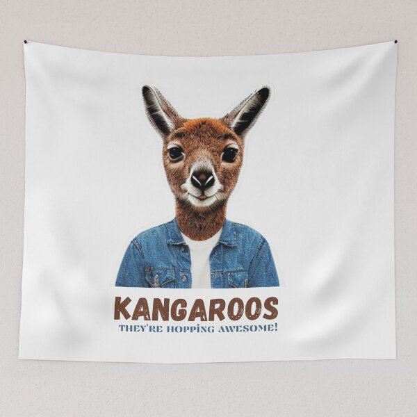 Item preview, Kangaroos - they're hopping awesome! - Kangaroo lover designed and sold by WBP Mart.