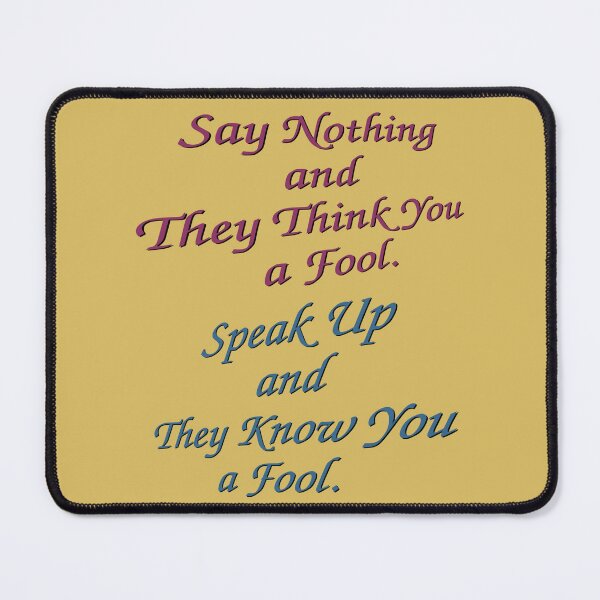 Item preview, Say Nothing ~ designed and sold by Jeanine King.