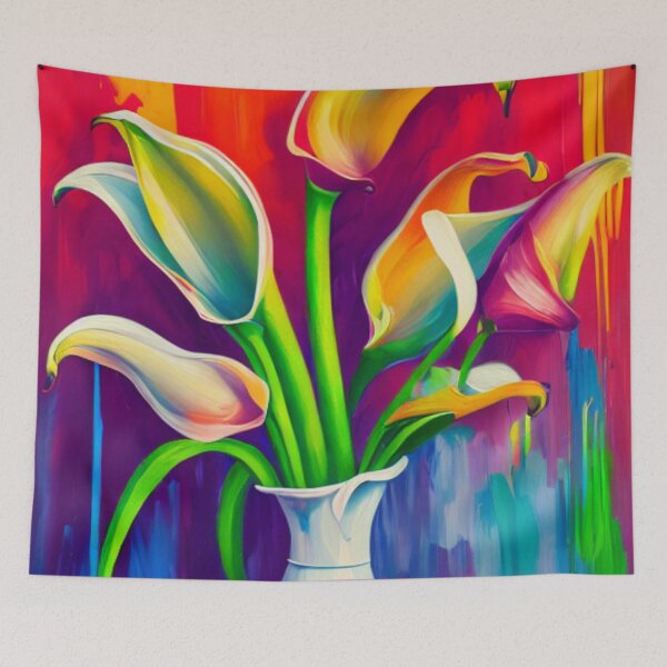 Artikelvorschau, Calla-Lilien-Blumen entworfen und verkauft von HOMEDESIGNPRINT.