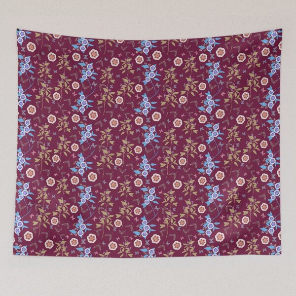 Item preview, Auricula Flower Pattern - Red designed and sold by JaselviiStudio.