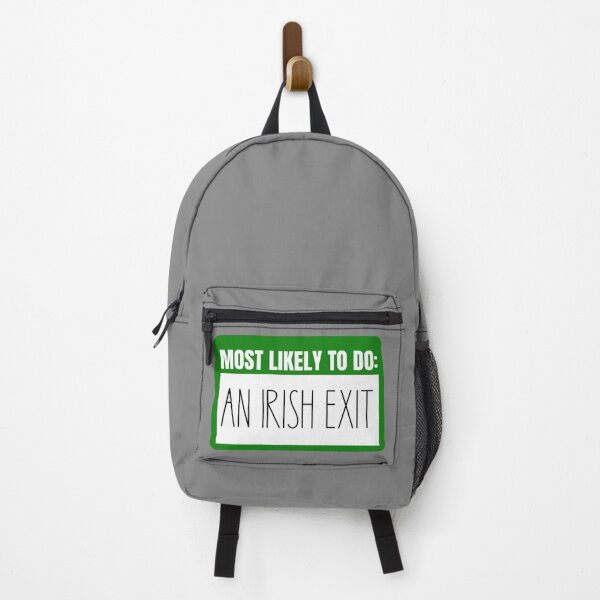 Item preview, Most Likely to do An Irish Exit - funny designed and sold by KGoPrintables.