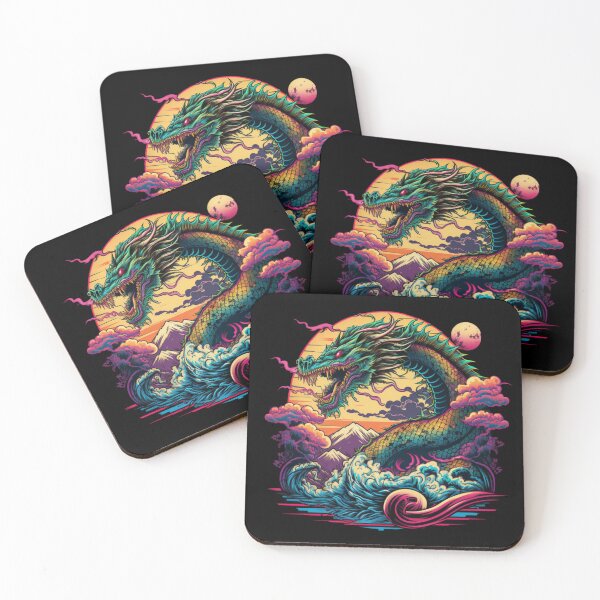 Item preview, Chinese Dragon Synthwave designed and sold by pedrogag.