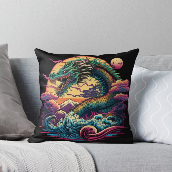 Item preview, Chinese Dragon Synthwave designed and sold by pedrogag.