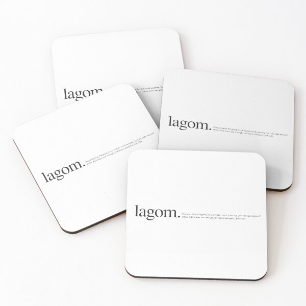 Item preview, Lagom Definition Black and White designed and sold by Corduroy9.