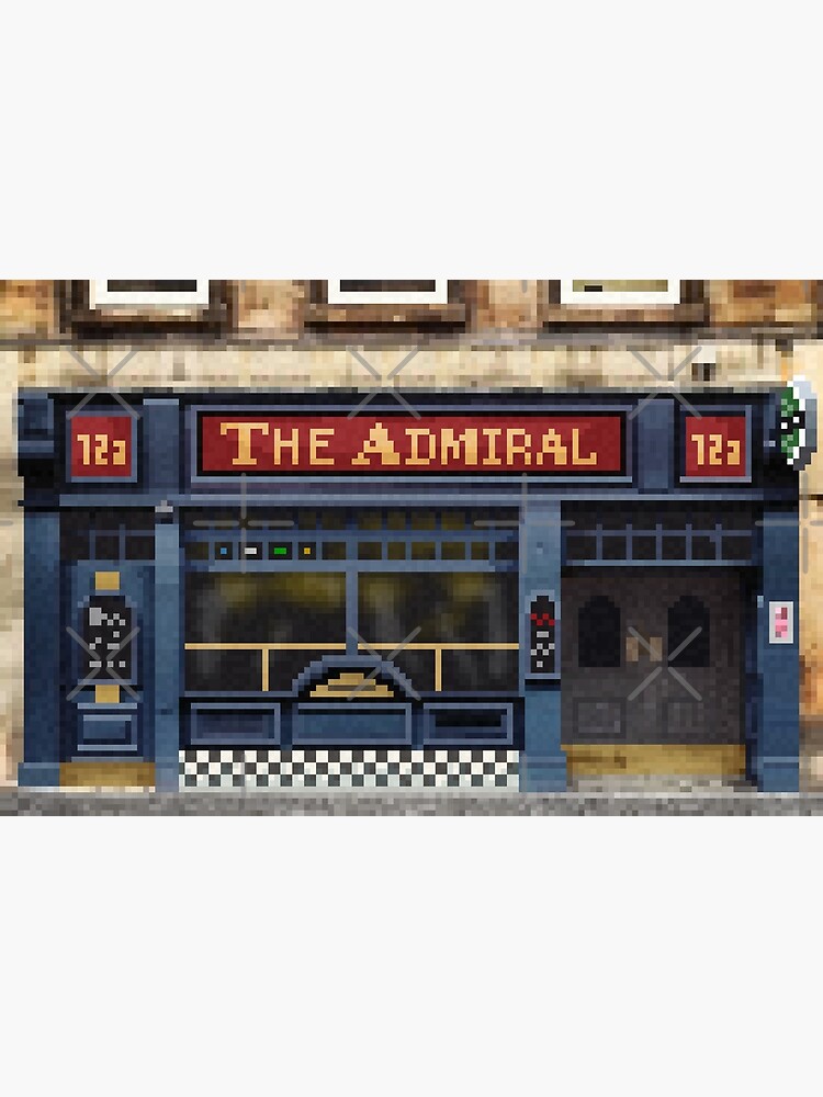 Thumbnail 3 of 3, Poster, The Admiral Bar, Glasgow. Pixelart. designed and sold by TheRandomFactor.