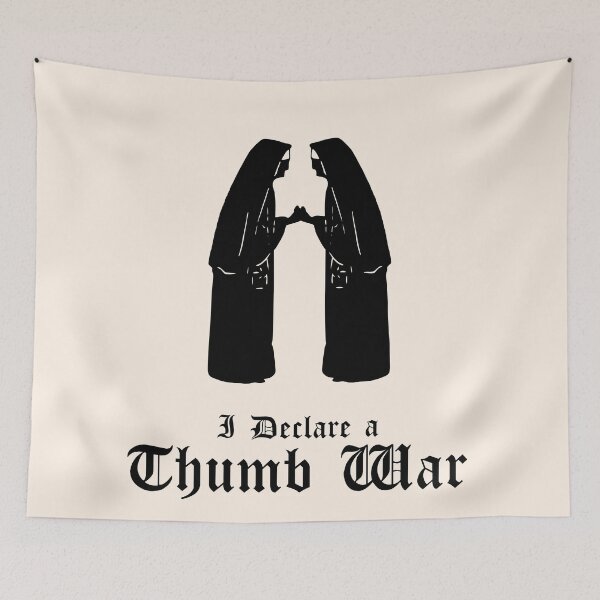 Item preview, Nun Thumb War designed and sold by Gumblebee Design.