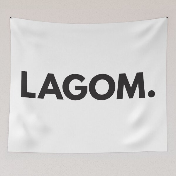Item preview, Lagom. Black and White designed and sold by Corduroy9.