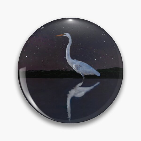 Item preview, Egret at Night 2 designed and sold by KRFNatureGifts.