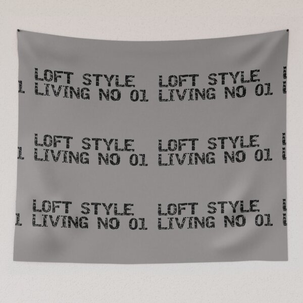 Item preview, Loft style living no 01 simple minimalist plain bold gray color designed and sold by tanabe.