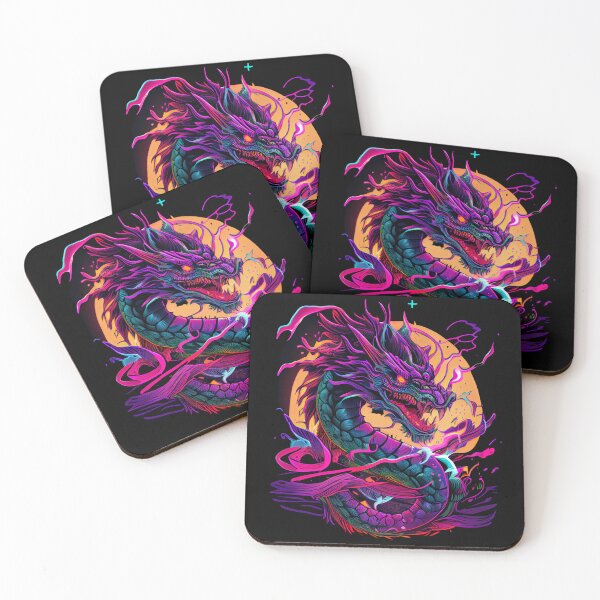 Item preview, Chinese Dragon Synthwave designed and sold by pedrogag.