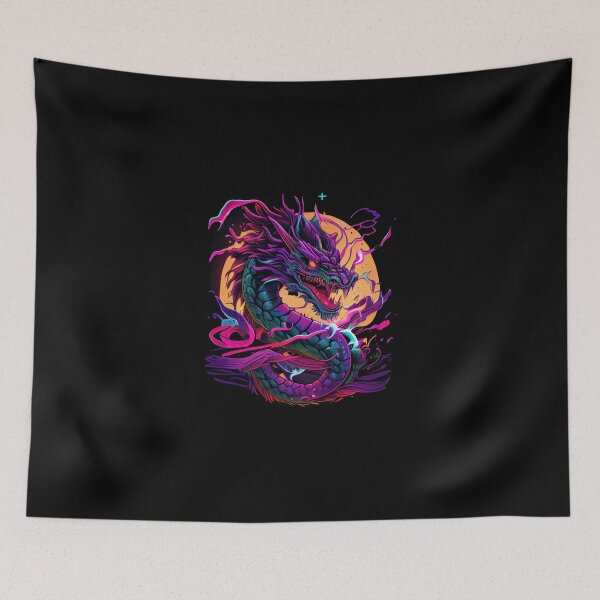 Item preview, Chinese Dragon Synthwave designed and sold by pedrogag.