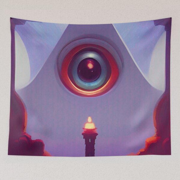 Item preview, All Seeing Eye Shrine Abstract  designed and sold by mghtymvrk2040.