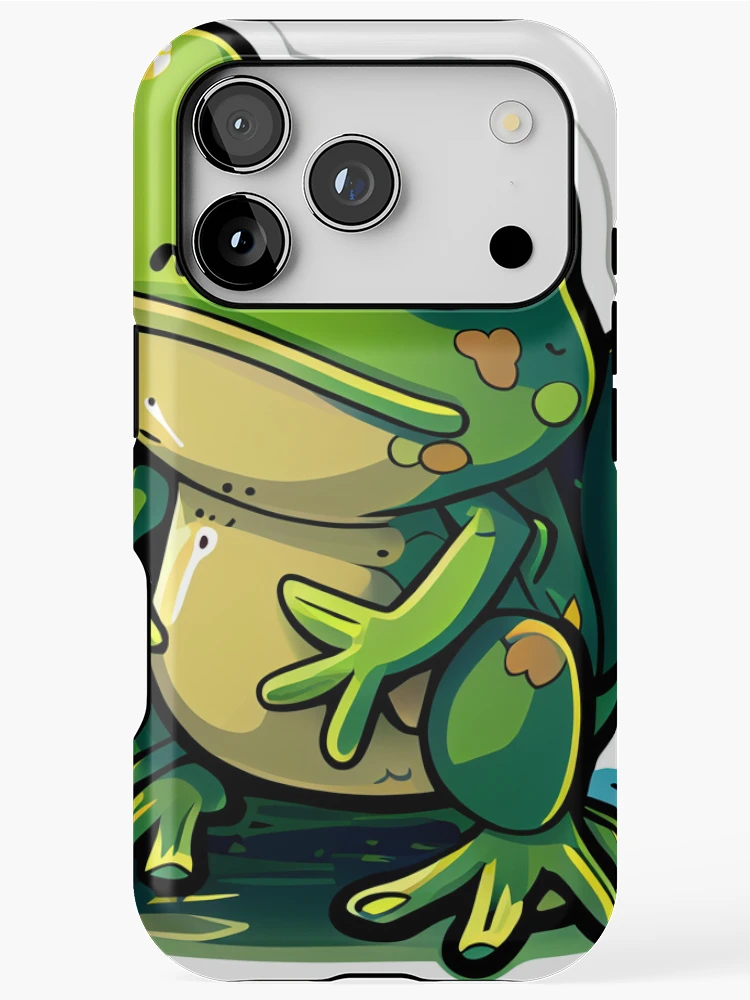 Thumbnail 1 of 4, iPhone Case, Cute Frog designed and sold by PythonBase.