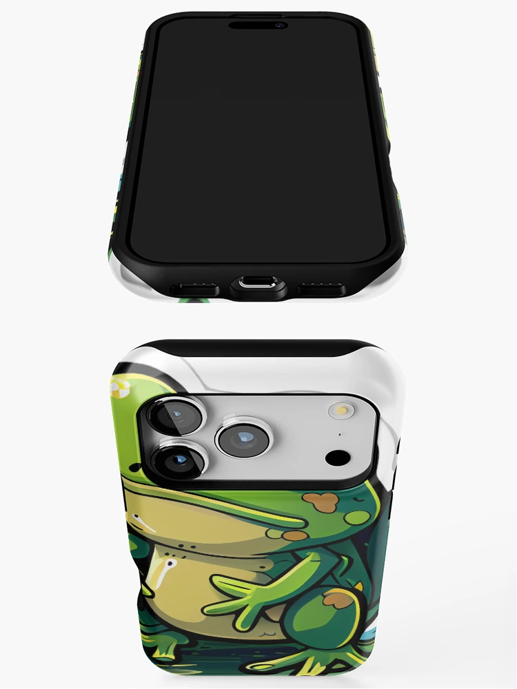 Thumbnail 3 of 4, iPhone Case, Cute Frog designed and sold by PythonBase.